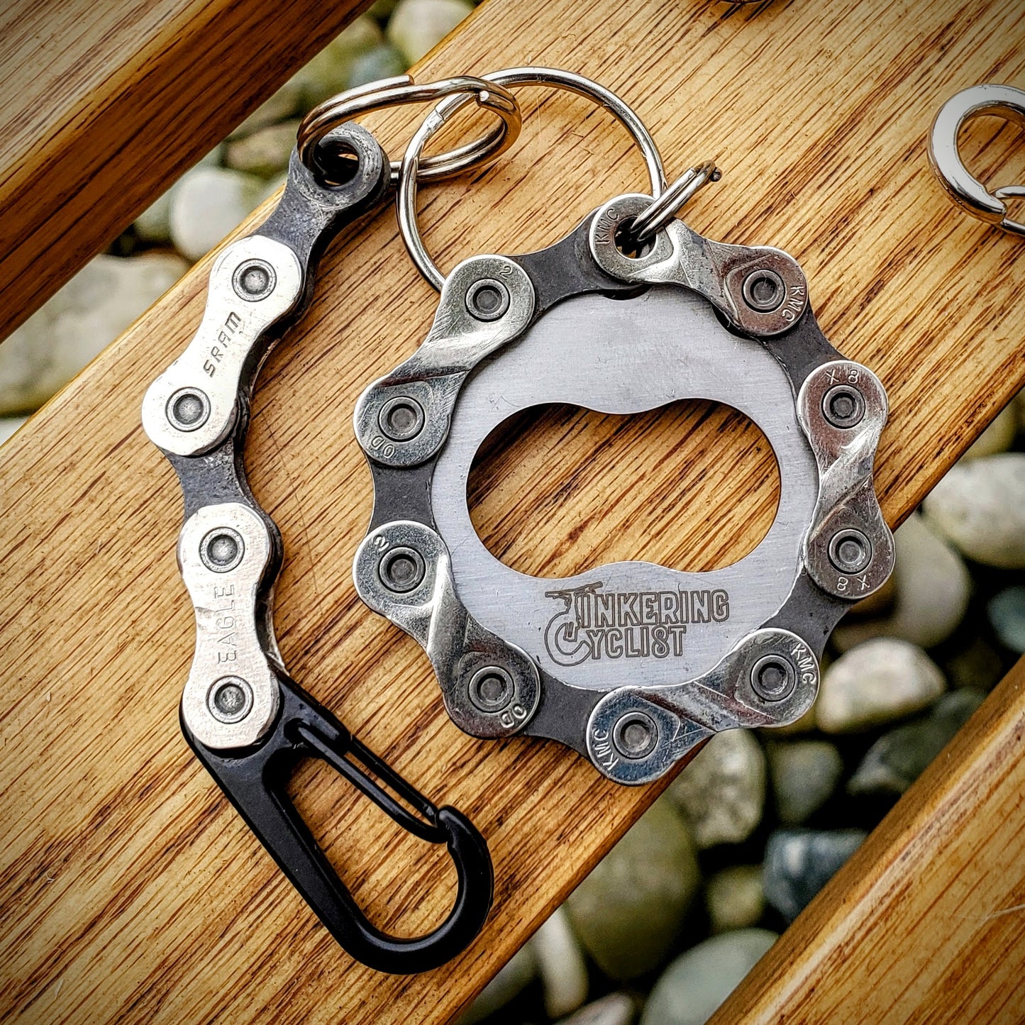 tinkering cyclist bottle opener keys