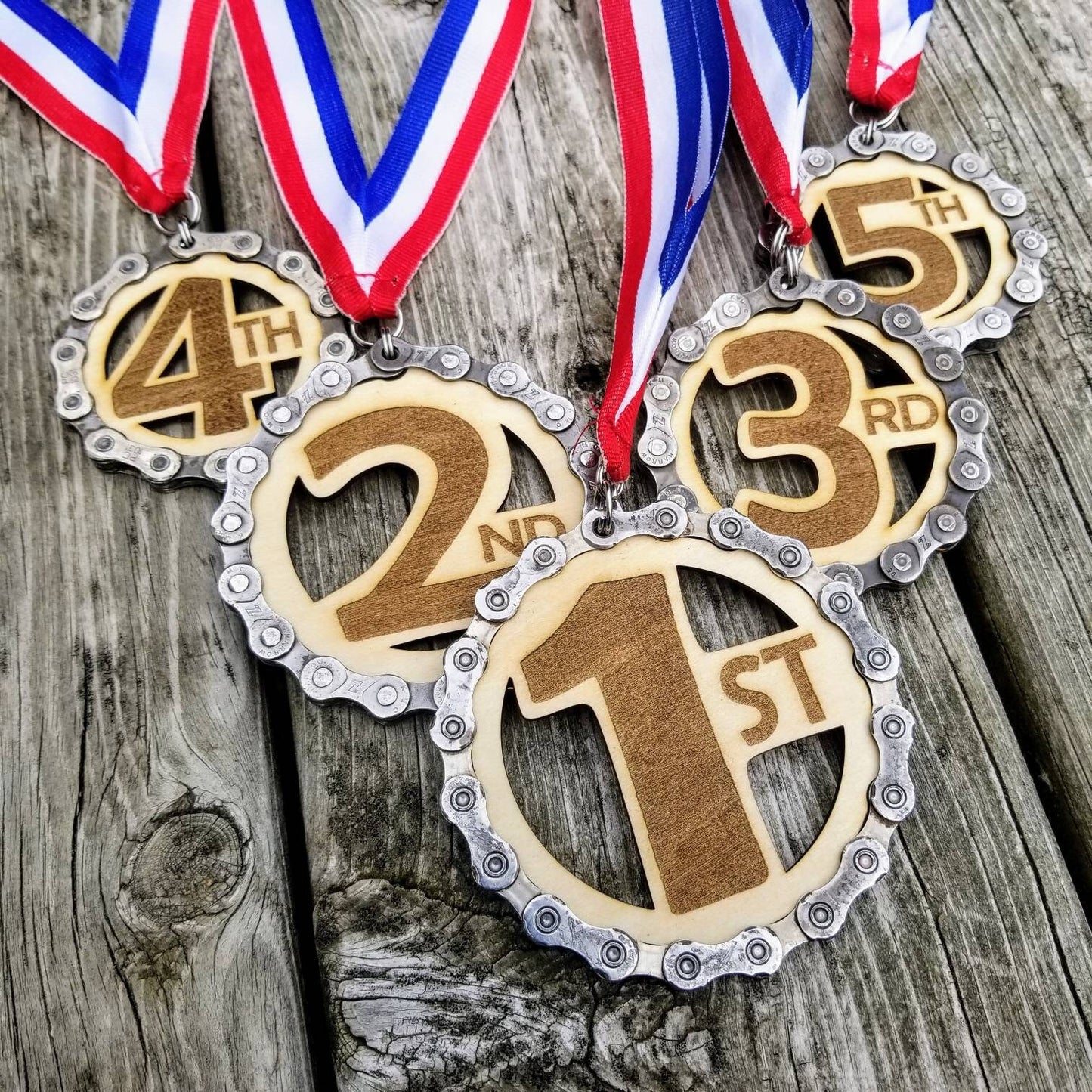Bike Race Podium Medals