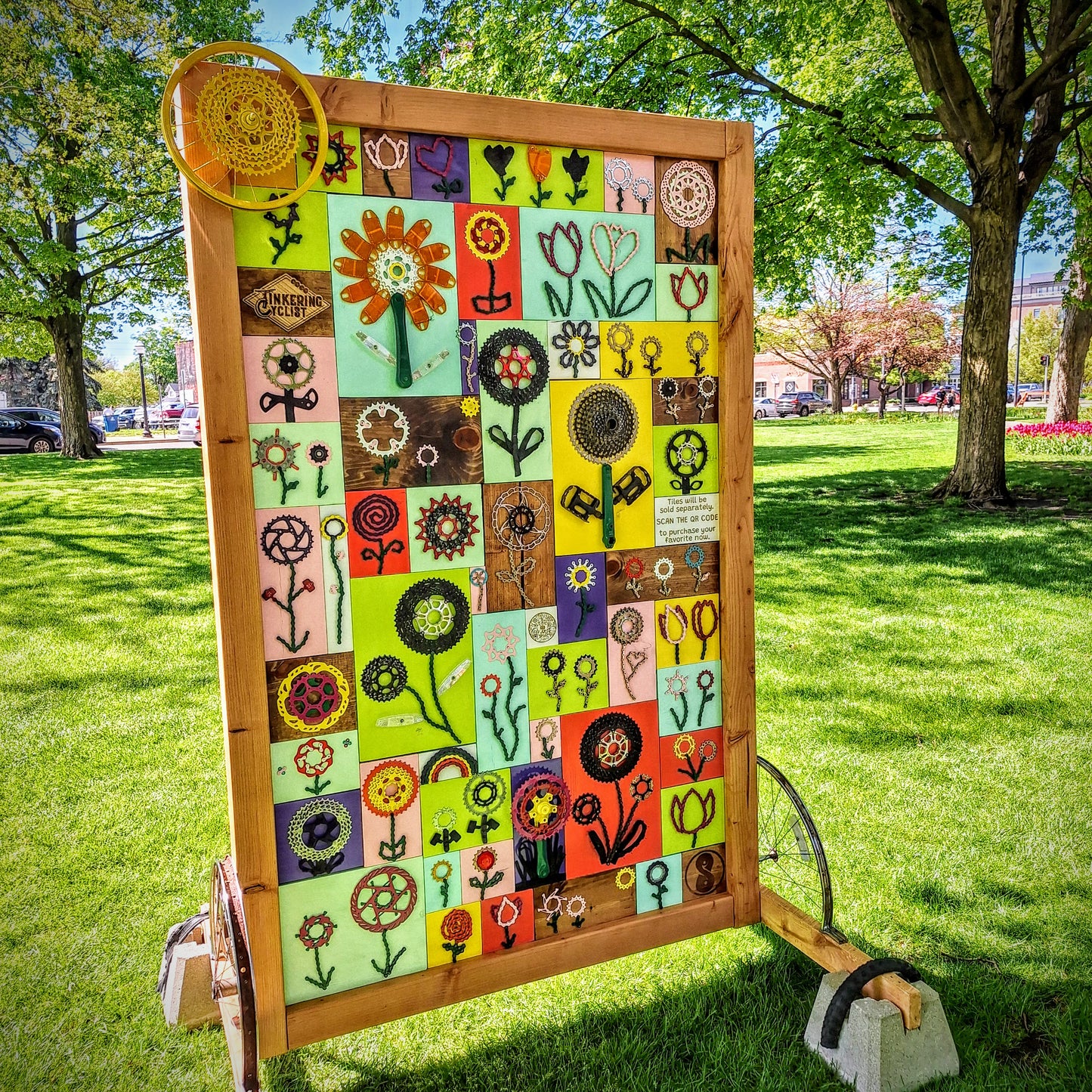 Holland Tulip Time Festival Display - Wood Flower Tiles