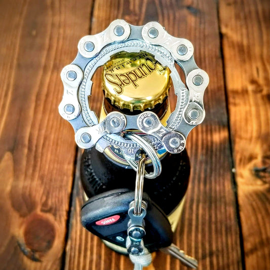 Gear & Chain Bottle Opener Keychain