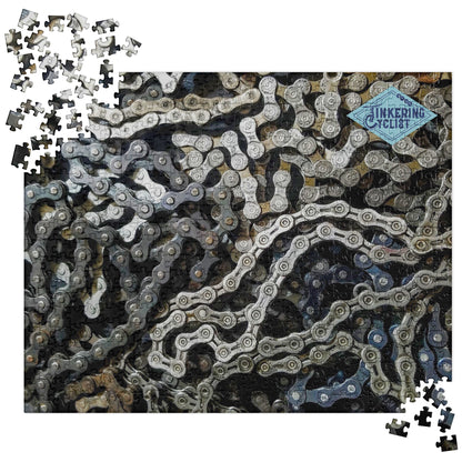 Challenging Jigsaw Puzzle of Bike Chains