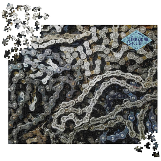 Challenging Jigsaw Puzzle of Bike Chains