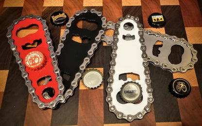 Assorted Bike Swag bottle opener accessories