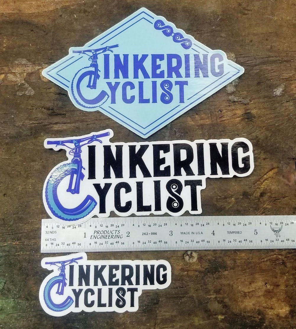 Tinkering Cyclist Sticker Pack