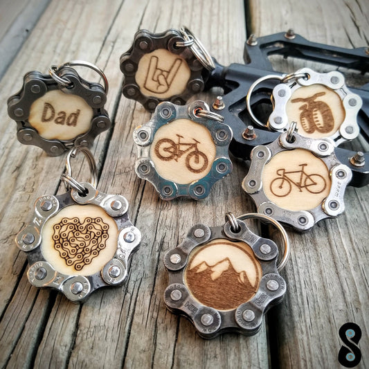 Laser Engraved Wood Keychain